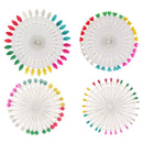120 Piece Assorted Color Flower Leaves Hijab Scarf Shawl Pins Snag-Free Safety