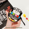 No Signal Pattern Protective Case Silicone Cover with Carabiner for Airpods 1/2
