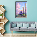 1000 Pieces DIY Purple Train Puzzle Educational Learning Assembling Toys