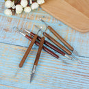 6pcs Clay Sculpting Wax Carving Pottery Tools Modeling assorted pottery to H Gw
