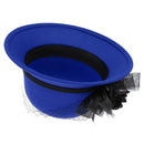 Blue Women Dress Church Wedding Wide Brim Straw Beach Winter Autumn Hat