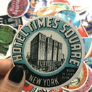 55pcs/Set Retro Fashioned Style Travel Stickers Luggage Suitcase High Quality