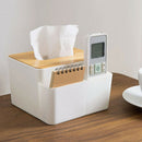 Bamboo Multifunctional Tissue Holder Cover Tissue Holder Napkin Paper Makeup