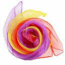 12 x Small Dance Scarves Multi-Color Scarves Hem Juggling Scarves Dance Col