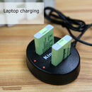 KingMa NB-12L Dual Slot Battery Charger for Canon G1x Markii N100 MINI X