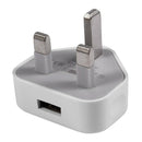 Universal Usb Uk Plug 3 Pin Wall Charger Adapter With Usb Ports Travel