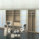 Stainless Steel Sliding Door Roller Bear 50KG Home Room Wardrobe Wood Door  R4F4