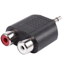 Stereo 3.5mm Male Plug to Dual RCA Female Jack Y Splitter Adapter S1I8