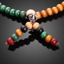 Fashion Lucky Multicolor Wooden Multilayer Beads Women Jewelry Bracelet