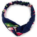 Girl 1Pc Printed Wide-Brimmed New Floral Stretch Flower Ribbon Elastic Bow  D4Z2