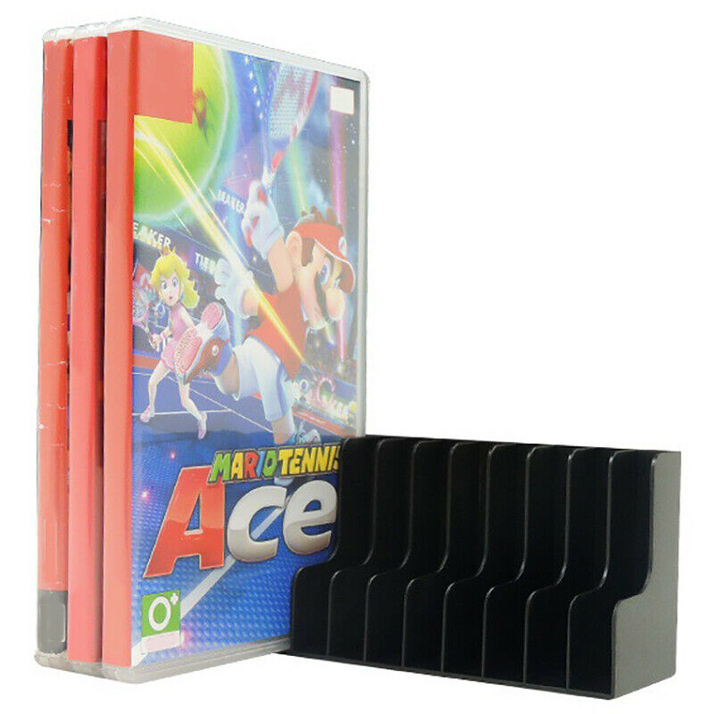 Disc Holder & Game Console Holder For Switch 12-Slot Games Cards Cd Disk To