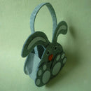 2Pc Easter Bunny Bag Handbag Dual Layer +Grey Easter Cute Bunny Basket