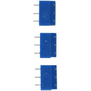 20 pieces 3 pin 5 mm pitch PCB screw Terminal Block 300V 16A AWG14-22 blue  C4Q1