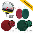 Drill Brush & Scrub Pads, Power Drill Scrub Brush Attachments with Drill Bi