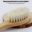 Soft Natural Cutie Comb Portable Baby Brush Set Newborn Wood Handle Faux Wool