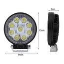 Car LED Work Light 9LED27W Spotlight Off-Road Roof Light Truck Headlights WMP