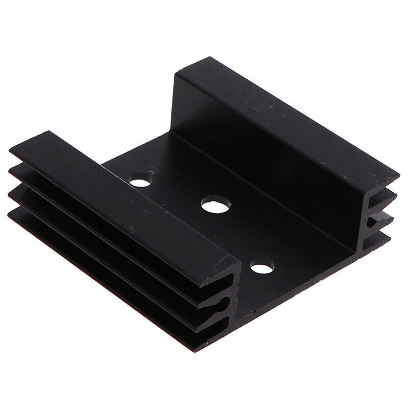2Pcs 45x45x14mm TO3 Transistor Heat Sinks TO-3 Black Amumi Kw