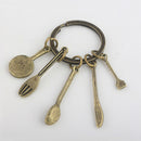 Creative Metal Car Keyring Kitchenware Kitchen Supplies Keychain Key Chain Ring