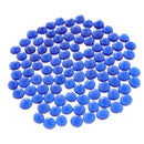 100Pcs Flat Glass Marble Pebbles Vase Fillers Decor Dark Blue
