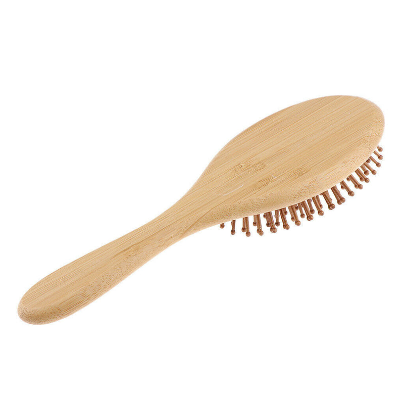 Durable Handmade Natural Bamboo Massage Scalp Brush,Travel Comb Hairdressing