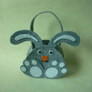 2Pc Easter Bunny Bag Handbag Dual Layer +Grey Easter Cute Bunny Basket