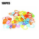 100pcs/pack Knitting Craft Crochet Locking Stitch Needle Clip Markers Holde D7S1