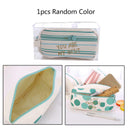 Function School Pencil Case & Bags Large Capacity Canvas Bag Pen Zipper Box