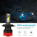 H4 LED Headlight Bulbs 12000Lm 6000K Bright All-In-One Conversion Kit 360 D