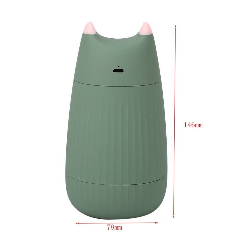 Cat Shape Humidifier Ultrasonic Essential Oil Diffuser USB 200ML Aromathera S6M4