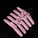 5 x Satin Padded Children Clothes Hook Hangers (Pink) R6I7