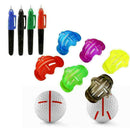Golf Ball Stencil Template Drawing Putting Marker Line Pen With Random Plas N9P2
