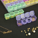 56 Grids Beads Storage Box for Nail Art Jewelry Case Holder (Multicolor)
