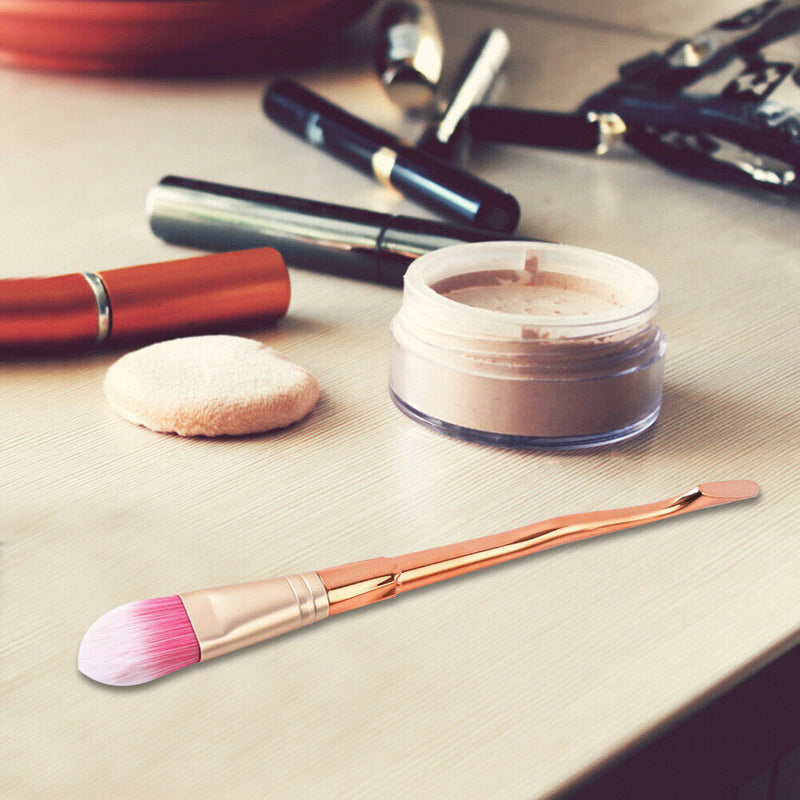 Foundation Powder Makeup Brush Aluminum Tube Nylon Hair Soft Face Blush Pen A