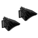 2 Pcs Antislip Vehicle Car Truck Wheel Tire Chock Stop Block Black R2M3