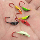 6Pcs Fishing Lures Bait Round Jigs Head Mix Lead Saltwater Jig Hook-Fish H9G9