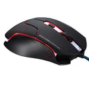 T7 USB Wired Gaming Mouse 6 Button 2400DPI Colorful Backlight Optical Mouse