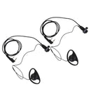 2Pcs Two-Way Radio Headset Earpiece for KENWOOD TK-280 TK-380 TK-290 TK-390