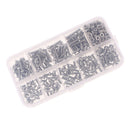 340pcs M3 Alloy Steel Hex Socket Button Head Screws Allen Bolt Nut Kit