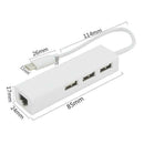 USB-C USB 3.1 Type C to USB RJ45 Ethernet Lan Adapter Hub Cable For Macbook J9J3