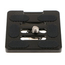 Aluminum Alloy Quick Release QR Plate Adapter with 1/4" Screw for DSLR Camera