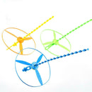 Outdoor Fairy Flying Saucer Bamboo Dragonfly Helicopters Toys w/Light (1pc)