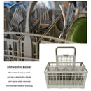 Universal Dishwasher Cutlery Basket High Capacity Plastic Gray Storage Box House