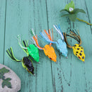 5pcs Soft Frog Fishing Lures Lifelike Bionic Baits Fishing Tackle 5.5cm/11g