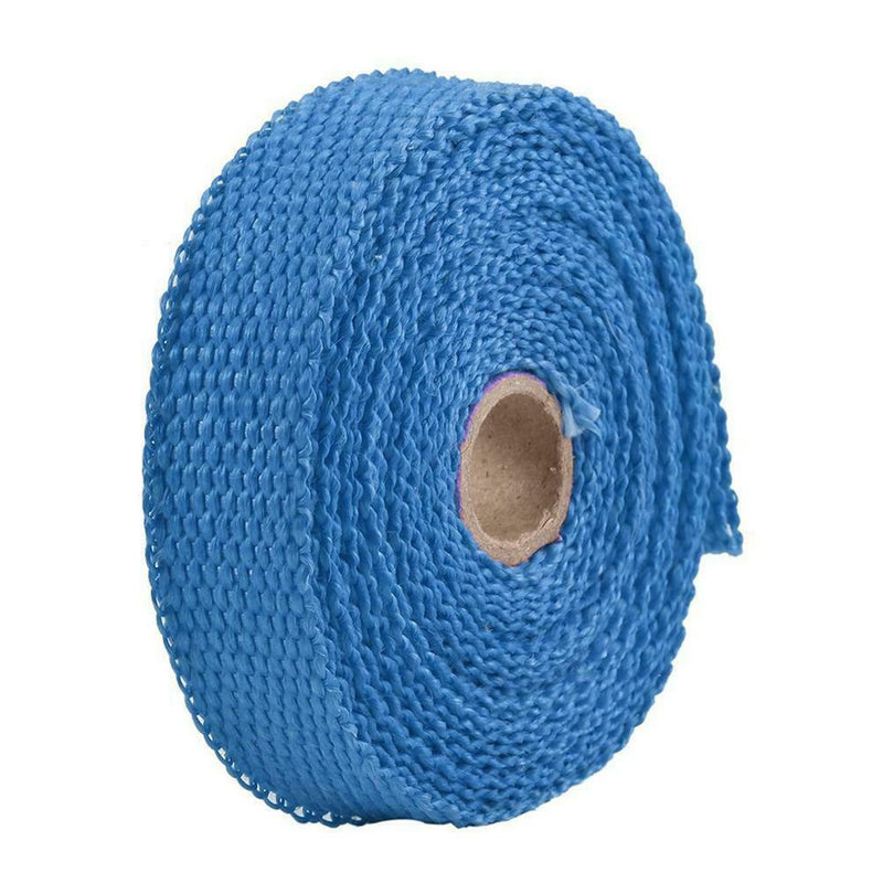 5m Thermal Exhaust Pipe Wrap Heat Resistant Cloth for Car Motorcycle (Blue)