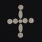 9x White Shell Key Buttons Inlays for Alto Tenor Soprano Saxophone Accessory