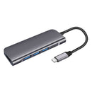 Type C USB C USB 3.1 to HDMI Type-C 3 USB 3.0 Adapter Hub For Macbook Pro