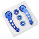 2pcs Aluminum Alloy Car Window Handle Winder Riser Replacement(Blue)