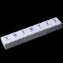 Illiteracy Weekly Pill Box Daily Organiser Medicine Tablet Storage Dispenser