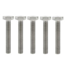 5 PCS / M10*60 Titanium Alloy Hex Head Cap Screw Bolt, Full Thread, Rustless