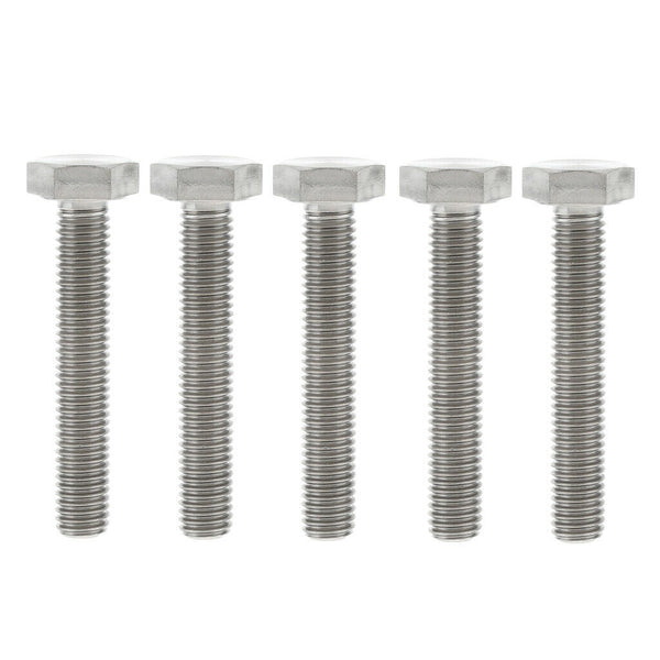 5 PCS / M10*60 Titanium Alloy Hex Head Cap Screw Bolt, Full Thread, Rustless